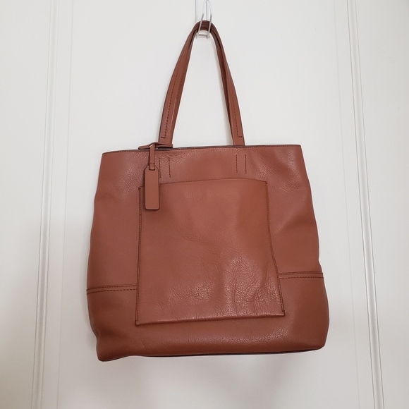 J. Crew Cognac Leather Tote - Picture 3 of 13